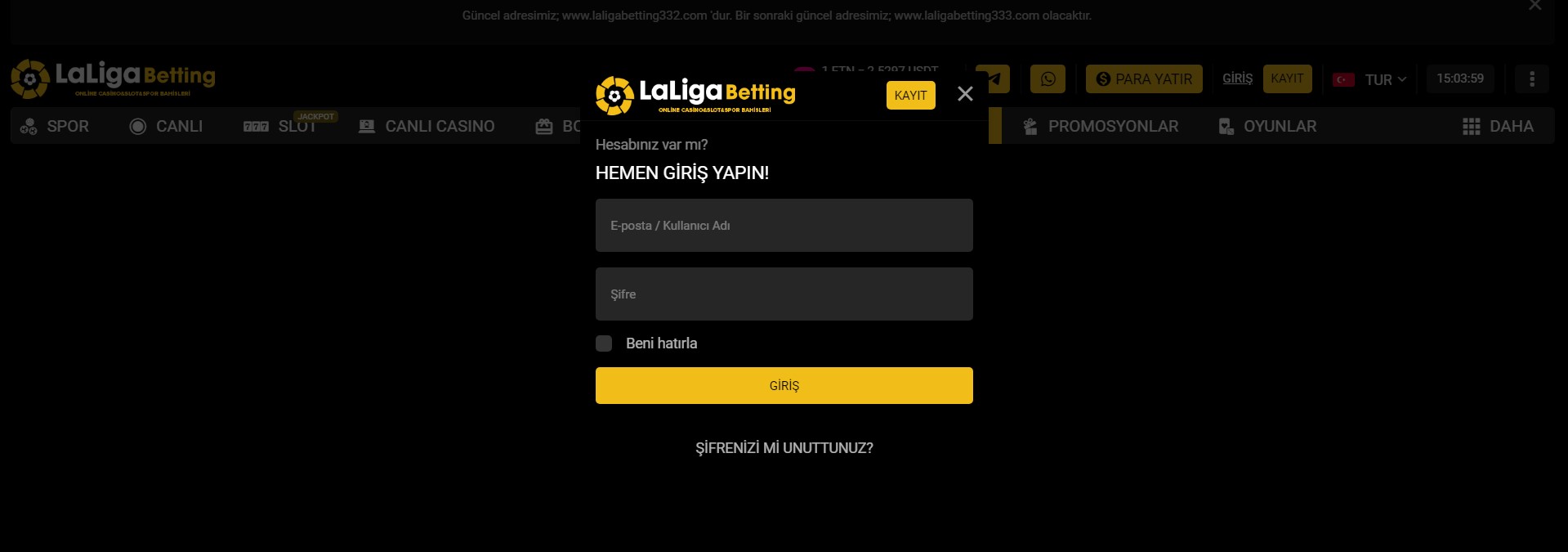 Laligabetting Giriş Sayfası